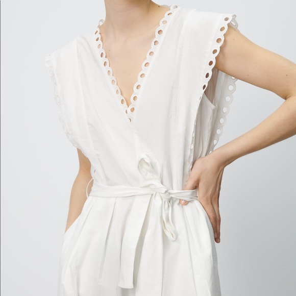 Zara Embroidered Eyelet Jumpsuit - Picture 2 of 5